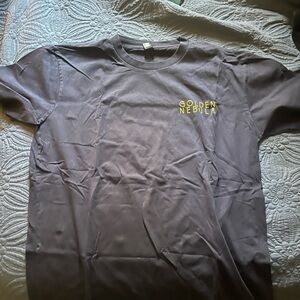 Classic Black Tee with Gold Print